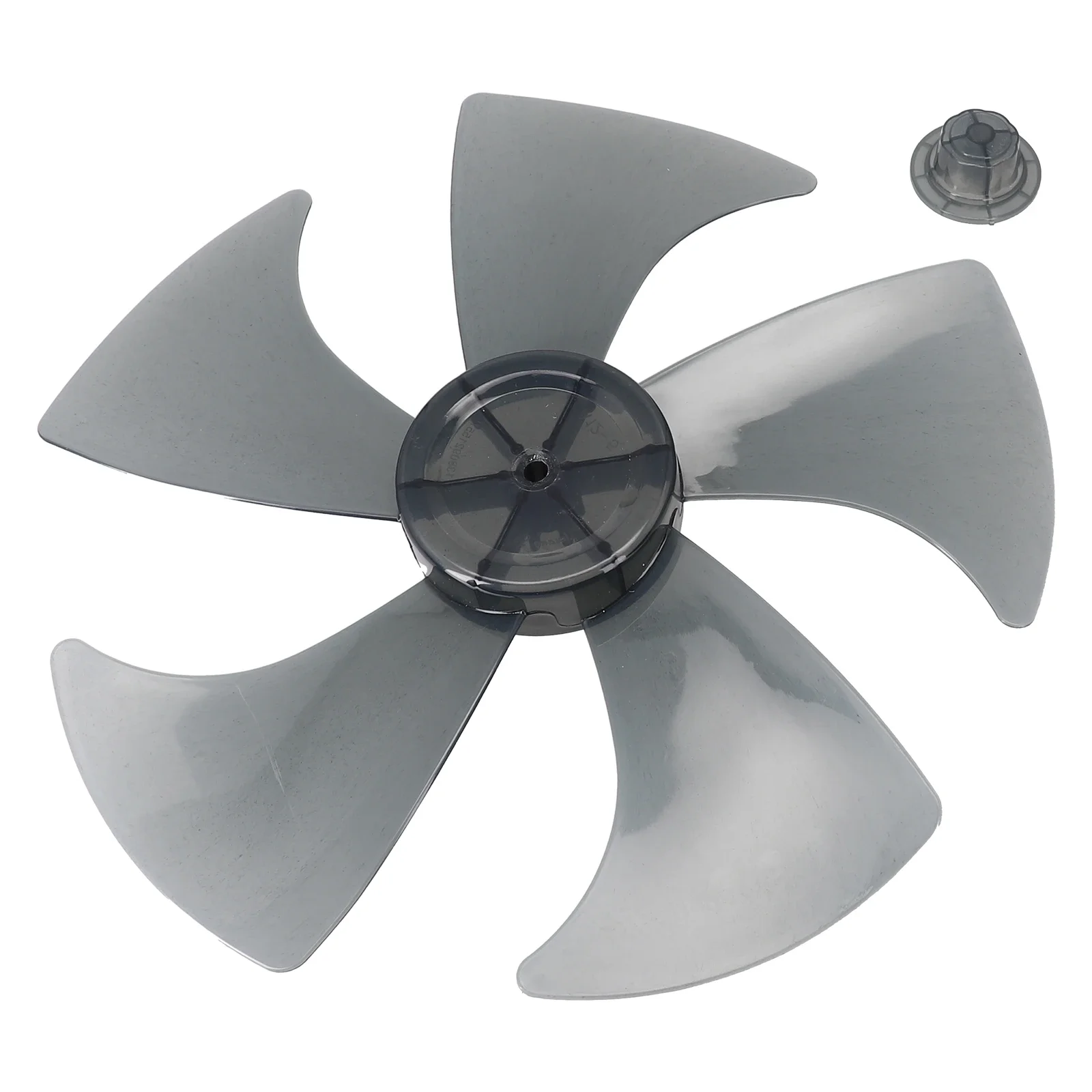 Lâmina de Ventilador de Plástico para Pedestal Doméstico Cinco Folhas com Tampa de Porca Fácil de Desmontar e Conveniente de Limpar 14 Polegada
