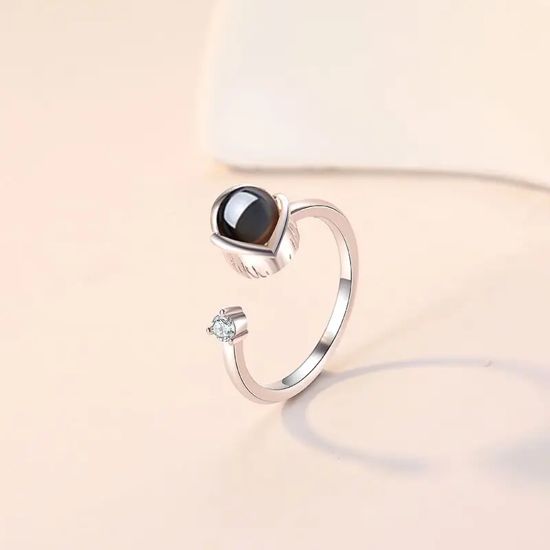 Tanio Spersonalizowany pierścień projekcyjny dla kobiet - biżuteri… sklep