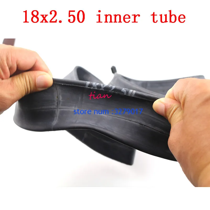 

Высококачественная внутренняя трубка 18x2,5 с изогнутым угловым штоком клапана подходит для электрических велосипедов-внедорожников и транспортных средств внутренняя трубка 18x2,50