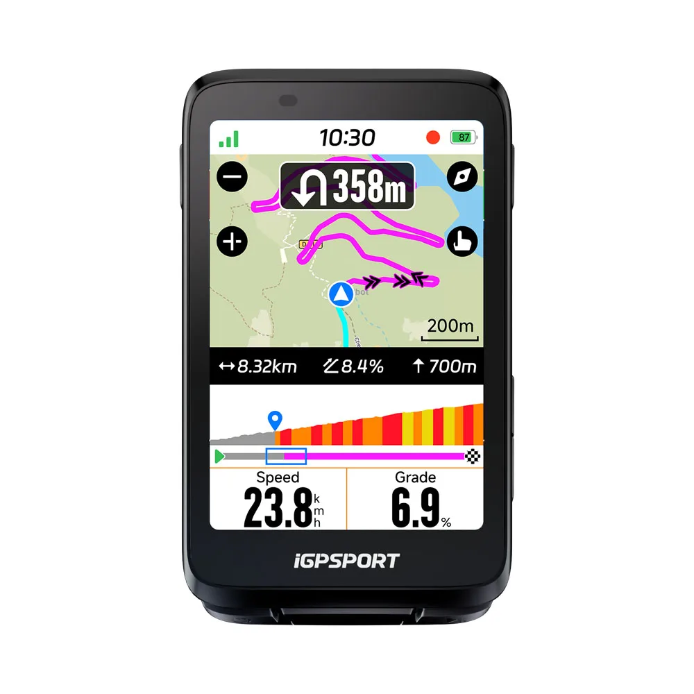 アクセサリー iGPSPORT Binavi iGPSPORT BiNavi Komputer rowerowy GPS z ekranem dotykowym