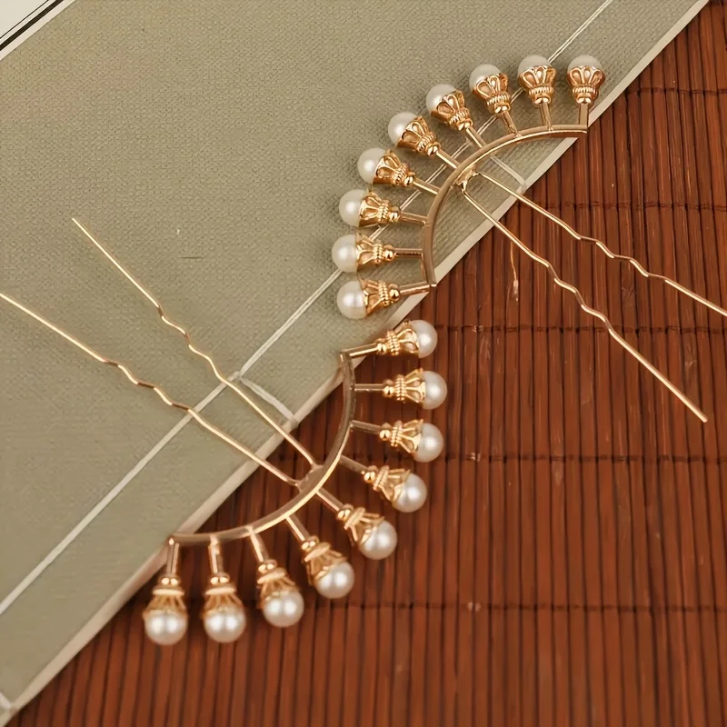 Neue Haarnadel im chinesischen Stil, einfacher Kopfschmuck, U-förmige Haarnadel, Haarkugel im antiken Hanfu-Stil, Kopfschmuck, Haarnadel im Hanfu-Stil