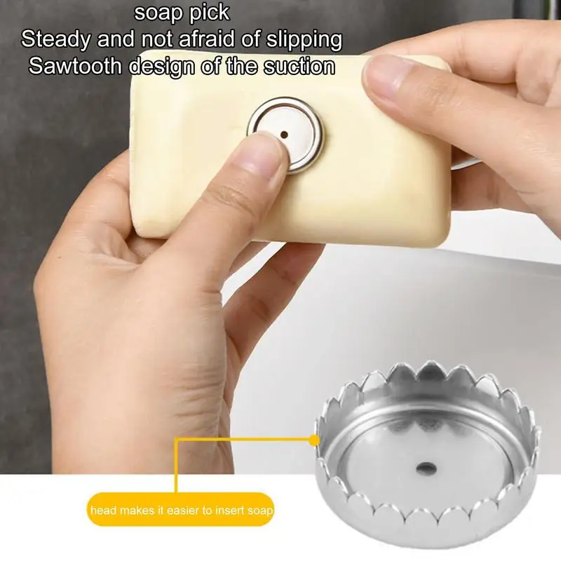 

Wall Mounted Magnetic Soap Holder Stainless Steel Soap Dish Tray No Drilling Bathroom Accessories Drain Rack For Bathrooms