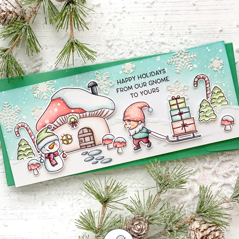 행운의 여신 금속 절단 다이 슬림 라인 힐 & 데일 Diy Scrapbooking 사진 앨범 장식 엠보싱 종이 카드 공예