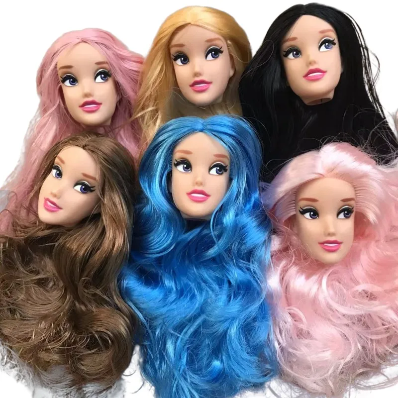 MENGF Neue Puppenköpfe Langes buntes Haar Puppenköpfe Mädchen Weiches Haar Puppendekorationen Gutes Make-up Chinesische klassische Mädchenpuppenfiguren – Detail 31