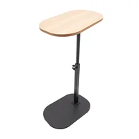 Table d'appoint réglable en hauteur 45-80cm, table d'appoint en forme de C, petite table basse pour la maison et l'extérieur 6