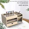 Multi-Functional Tool Rack Wooden Tools Desktop Stationary 4