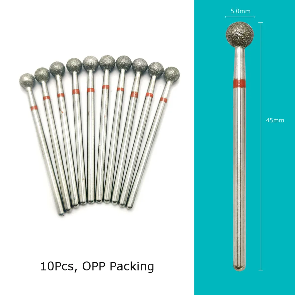 HYTOOS Nail Drill Bits Diamond Cutters for Manicure Cuticle Burr Milling Cutter for Pedicure Nails Accessories Tools 3