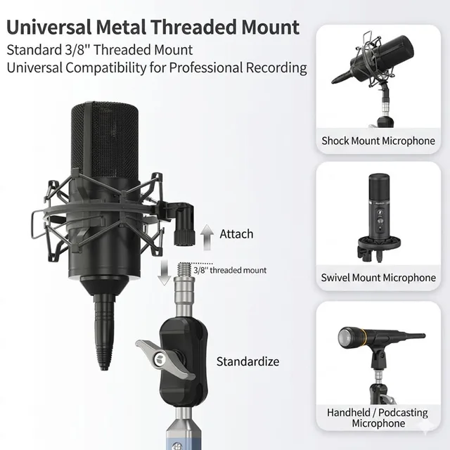 Microphone stand Arm Profile 360°Swivel