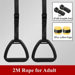 Adjustable Gymnastic Rings for Strength Training and Fitness Workouts (2M Adult)