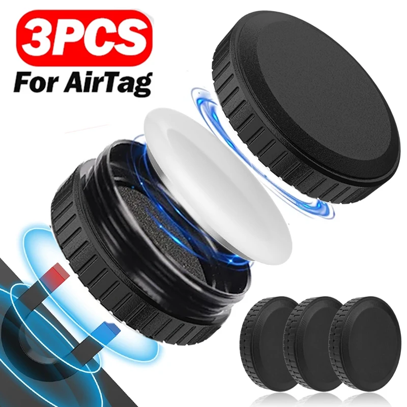 Per Airtag Apple Case Aspirazione Magnetica Per Air Tag Holder Gps Tracker Nascosto Car Bike Moto Per Airtags Cover Protettiva