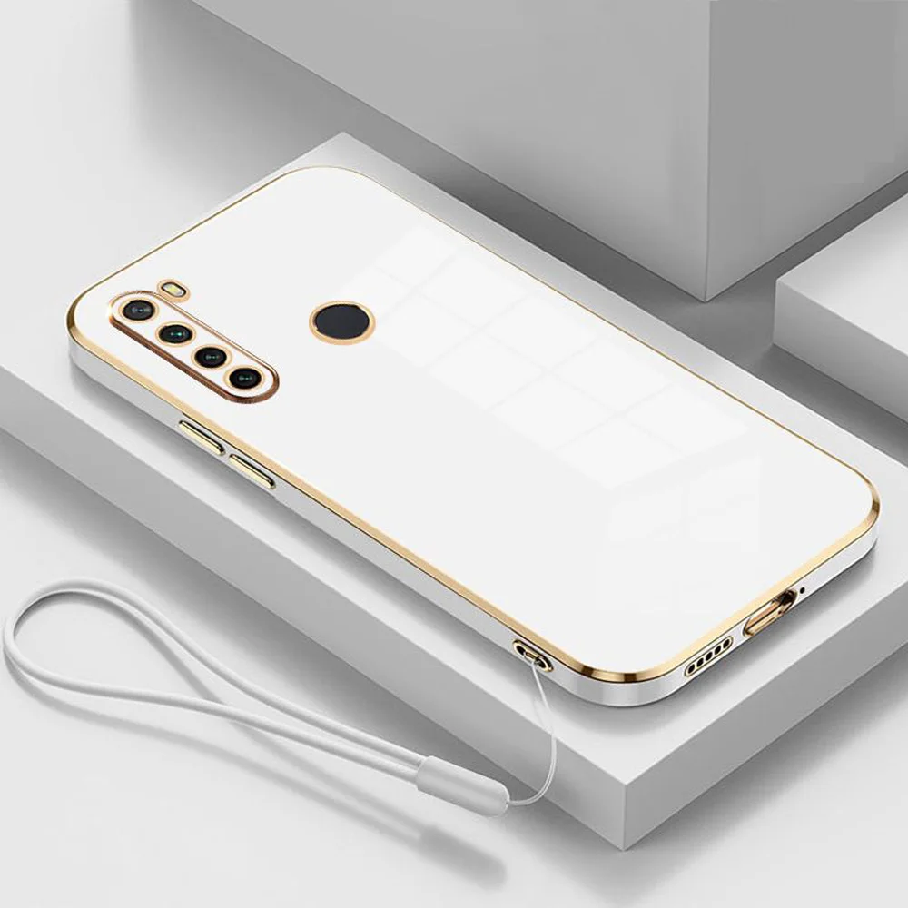Luxury Square Plating Shockproof Phone Case with Enhanced Back Cover