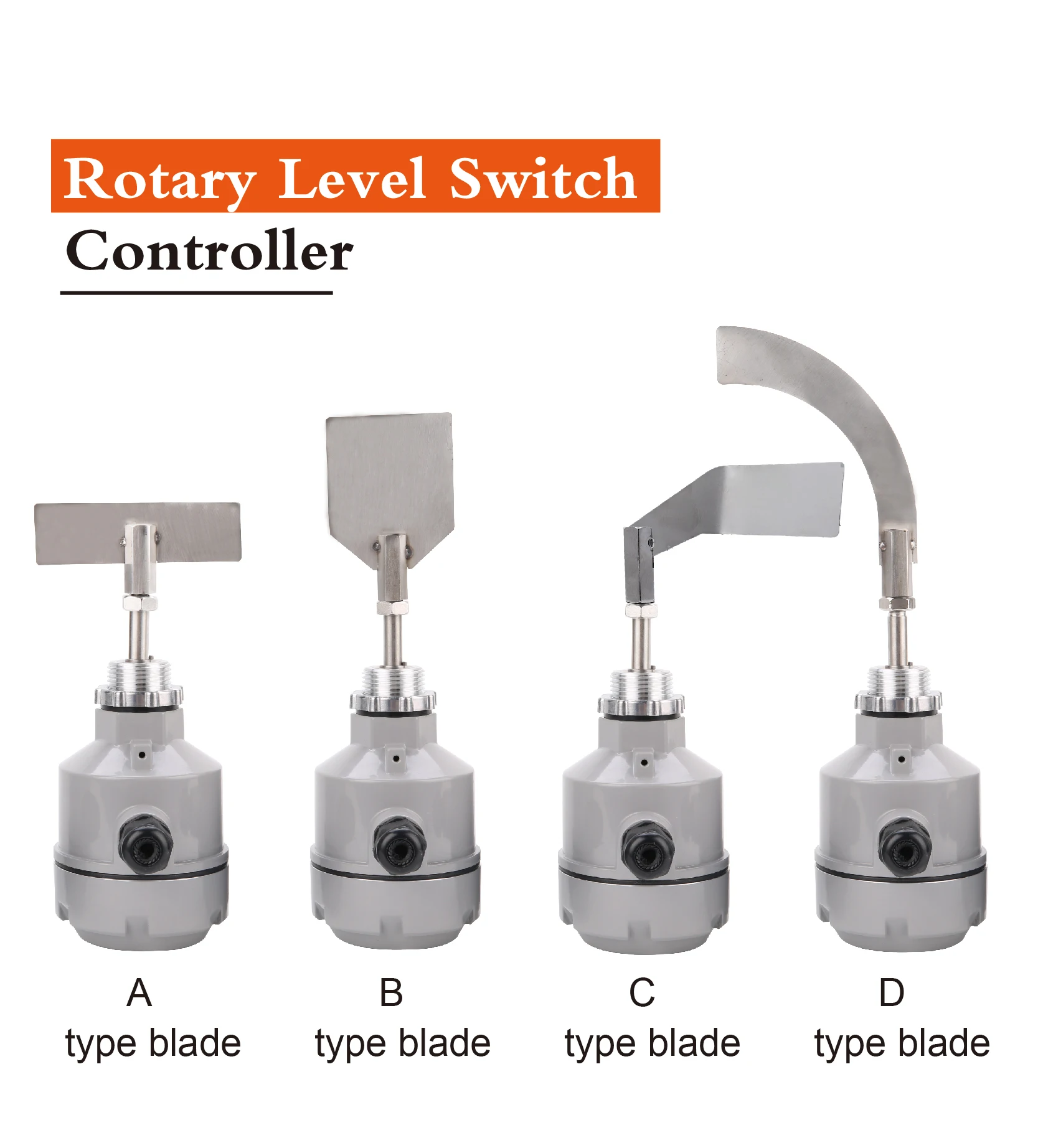Rotary Paddle Level Switch 24V 110V 220V Powder Hopper Silo Bin Level Sensor Sol