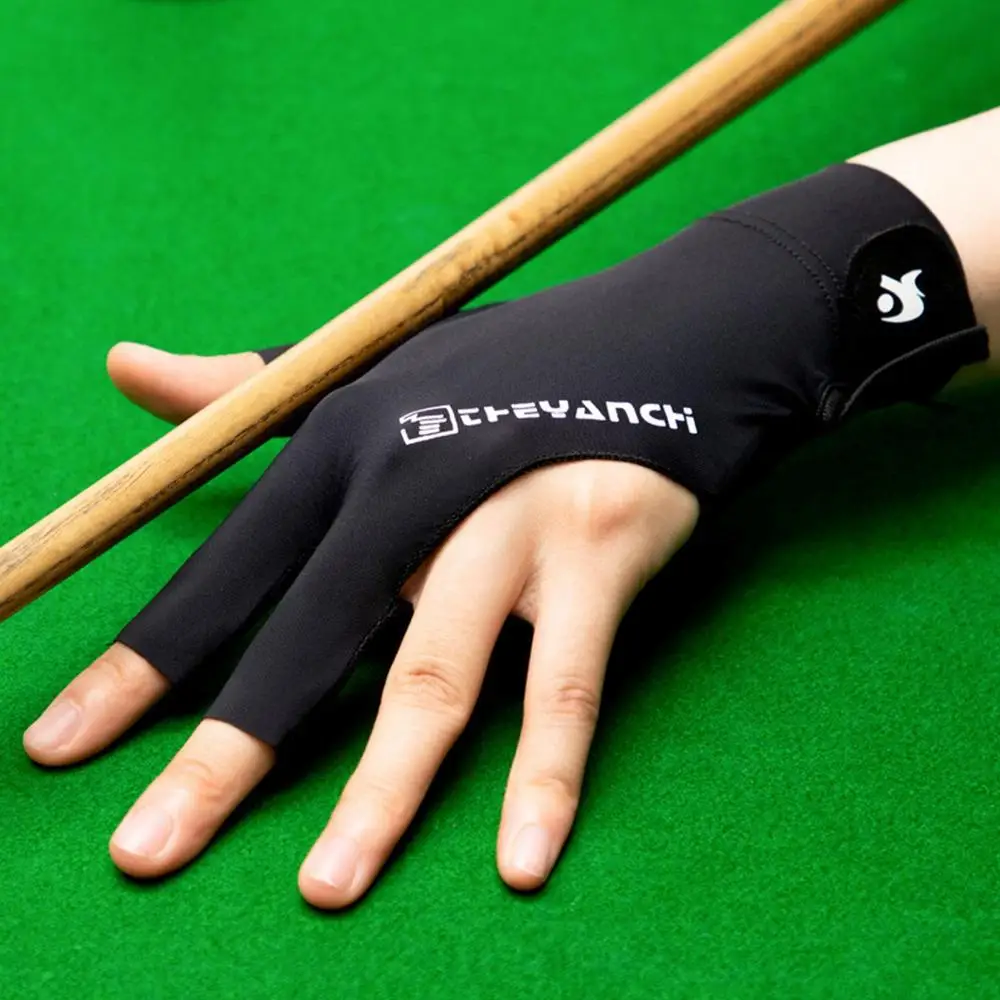 Description Picture 4 of item1PCS Three Fingers Snooker Glove Elasticity Left Right Hand Billiard Glove Anti Skid Spandex Training Glove Fitness Accessories