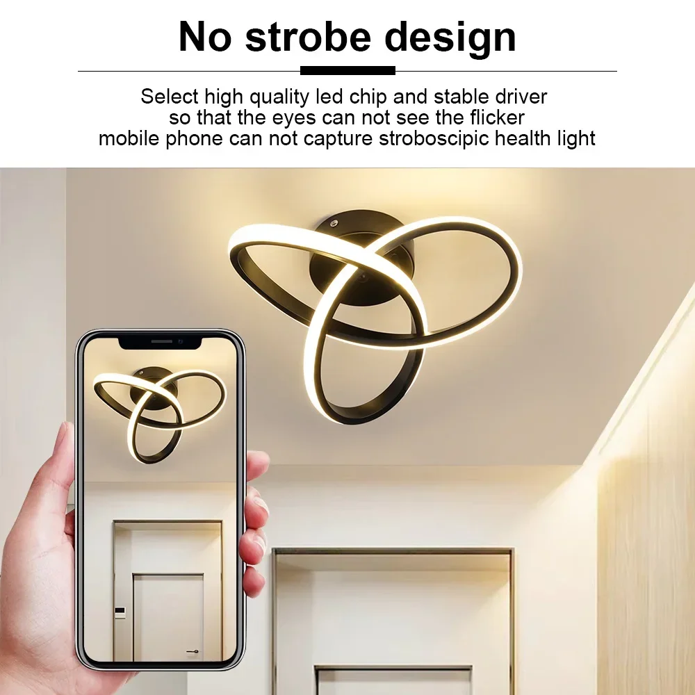 LED Ceiling Light Ceiling Light Three Colors Aisle Corridor Bedroom Living Room Dining Room Surface Installation Lamps