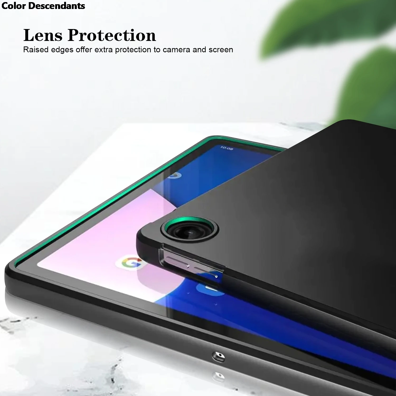 Shockproof Silicone Tablet Case - Black TPU Protective Cover