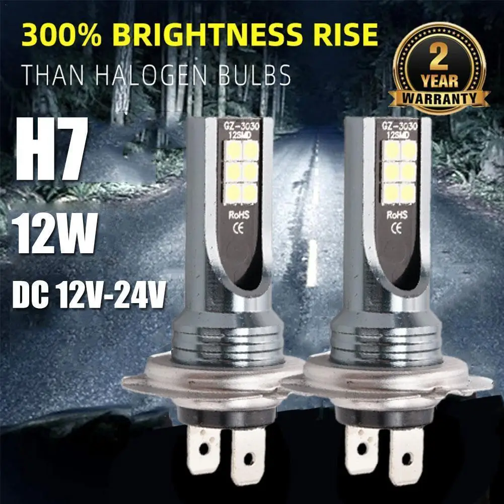 2PCS H7 LED Headlight Bulb Beam Kit 12V 100W High Power LED Car Light  Headlamp 6000K Auto Headlight Bulbs H11 Car Fog Light H3 - AliExpress