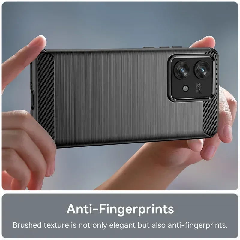 Premium Shockproof Carbon Fiber Soft Bumper Case - Business Edition