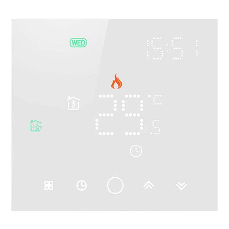 

Термостат для теплого пола Tuya Smart Life, Wi-Fi, работает с Alexa Home