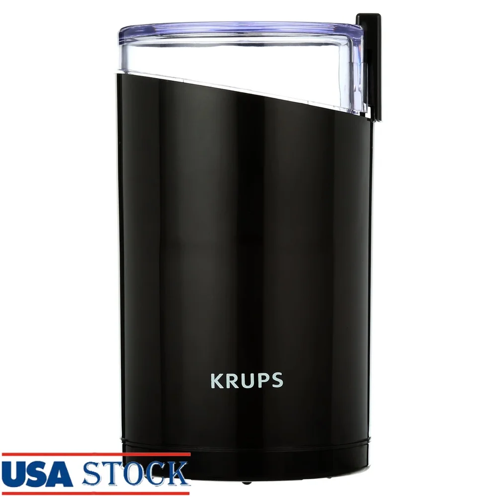 Electric Coffee and Spice Grinder Stainless Steel Blades One Touch Grinding Safe Use Large Capacity Kitchen Appliance