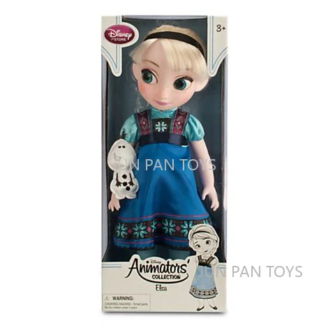 thumbnail image 1 of Muñeca original de la colección de princesas Disney Animators, Elsa, 40 cm, Blancanieves, Anna, Bella, Ariel, figura de anime, modelo de muñeca animadora, juguetes, 1 of 5