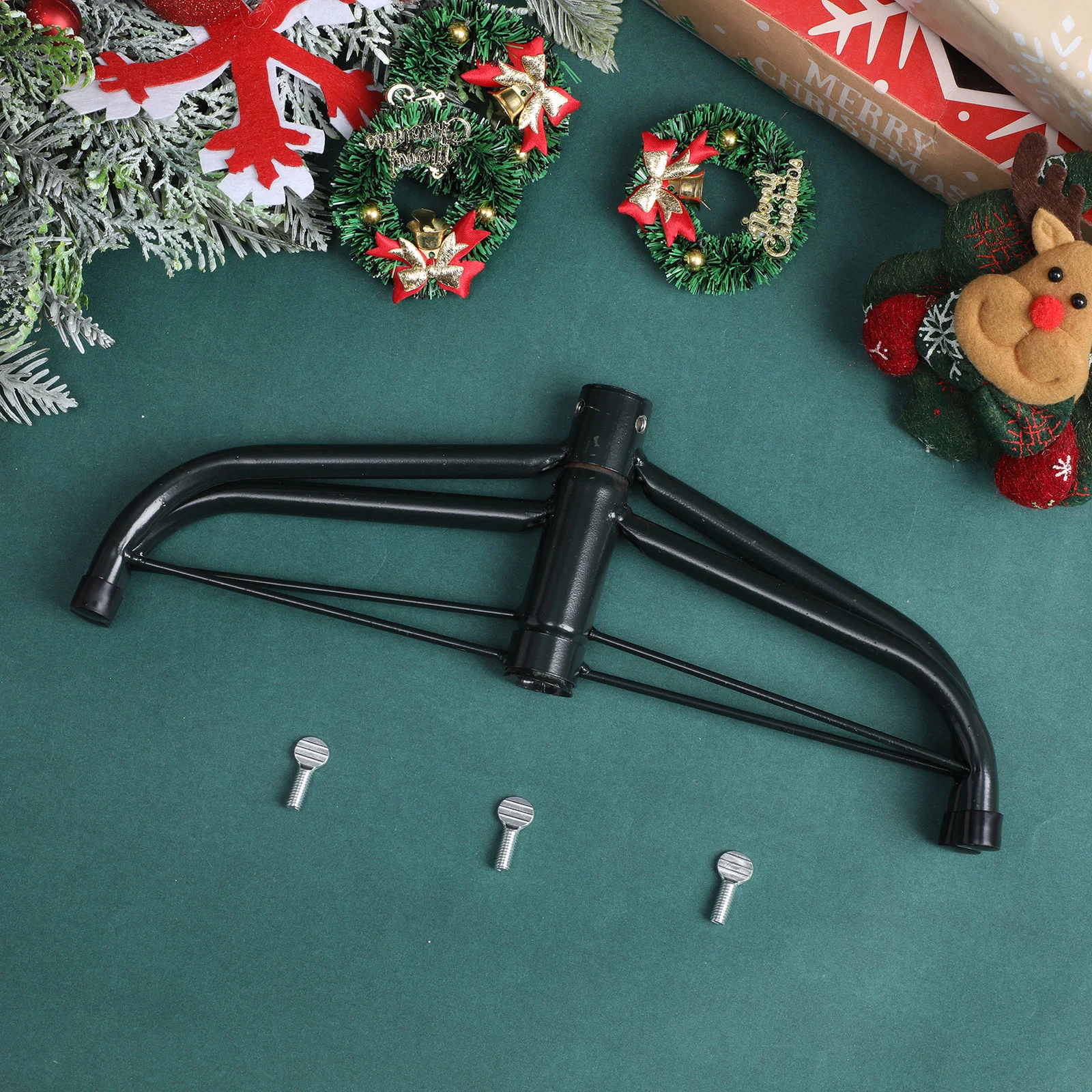 Base Per Albero Di Natale Artificiale - Supporto In ABS Nero, Stabile E Pratico, Accessorio Ricambio Per Decorazioni Natalizie