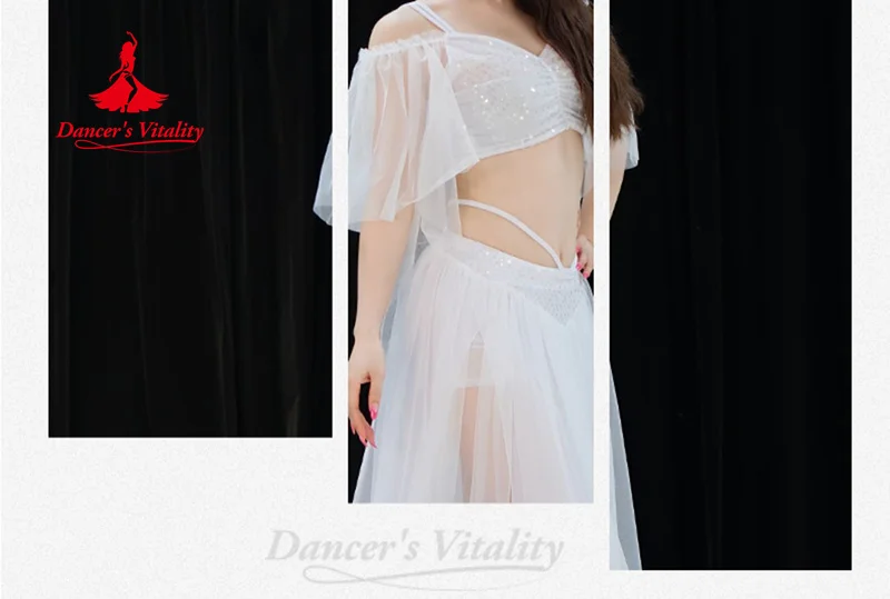 BellyDance Practice Clothes for Women Advanced Sequin Mesh Set Belly Dancer Training Professional Clothing Oriental Dance Outfit S1aebfba2174b40f7b68fca396bfdba77e