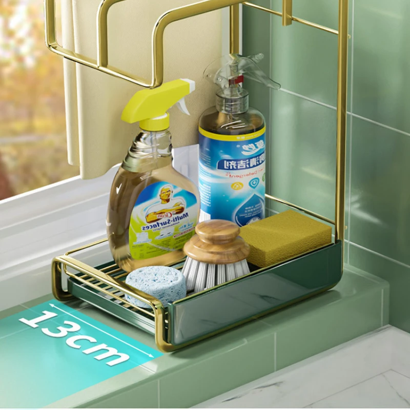 Towel Washing Sink Storage, Gold Kitchen Accessories