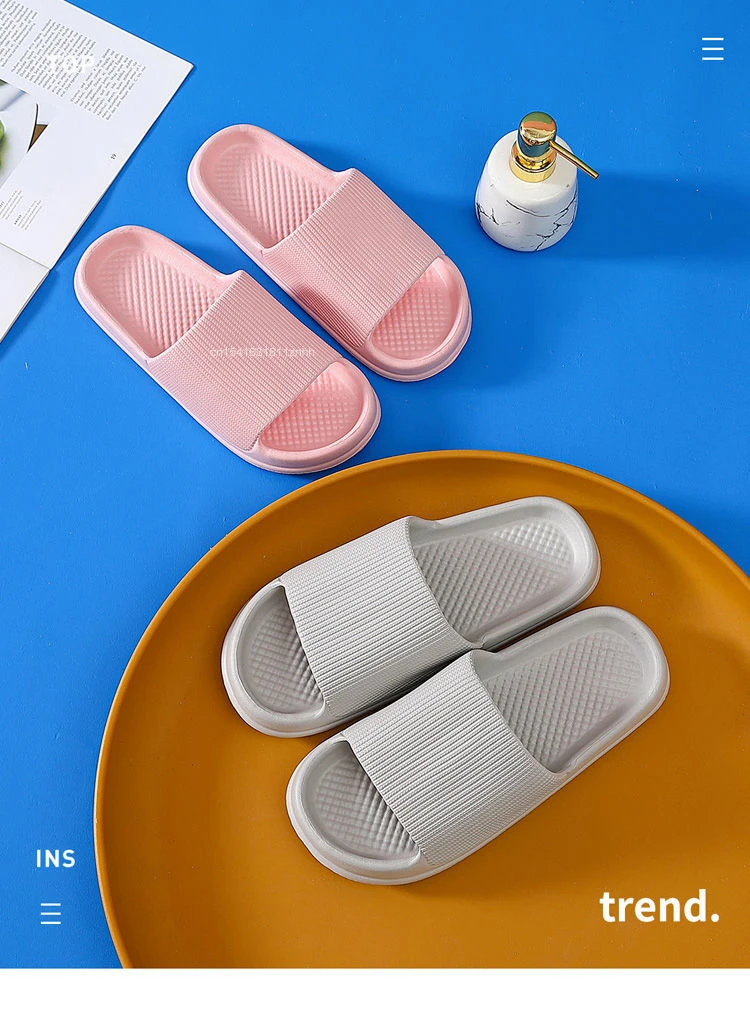 Xiaomi Youpin Fashion Sandals for Men and Women Non-slip Wear-Resistant EVA Thick Sole Comfortable Home Slippers Bathroom Bath