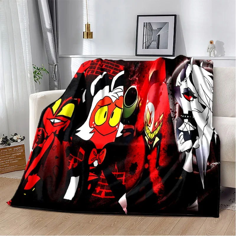 

Hellu Bo-ss Bli-tzo Flannel Blanket Living Room Bedroom Bed Sofa Picnic Kid Thin Portable Home Travel Office Lunch Break Throw