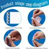 18 Pieces Set Snowboard Stomp Pad Anti-skid Sticker DIYs Snowboard Sticker Anti Skidding Ski Snowboard Grip Pad Resistance 4