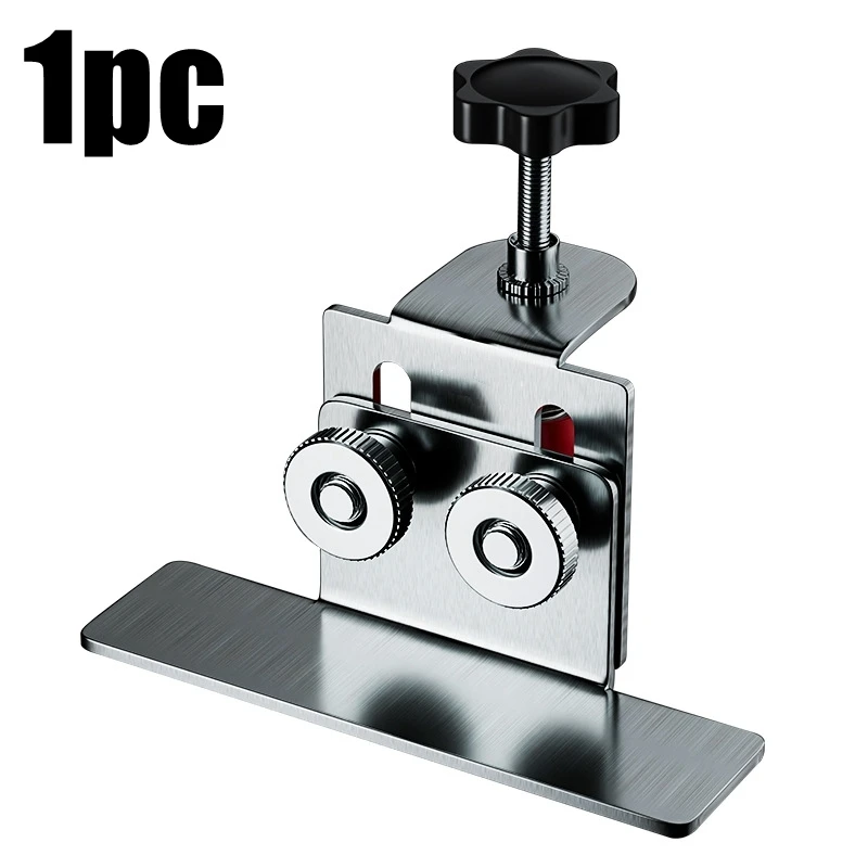 1/4PCS Cabinet Door Installation Tool Stainless Steel Cabinet Frame Fixture Household Portable Cabinet Door Mounting Jig Bracket