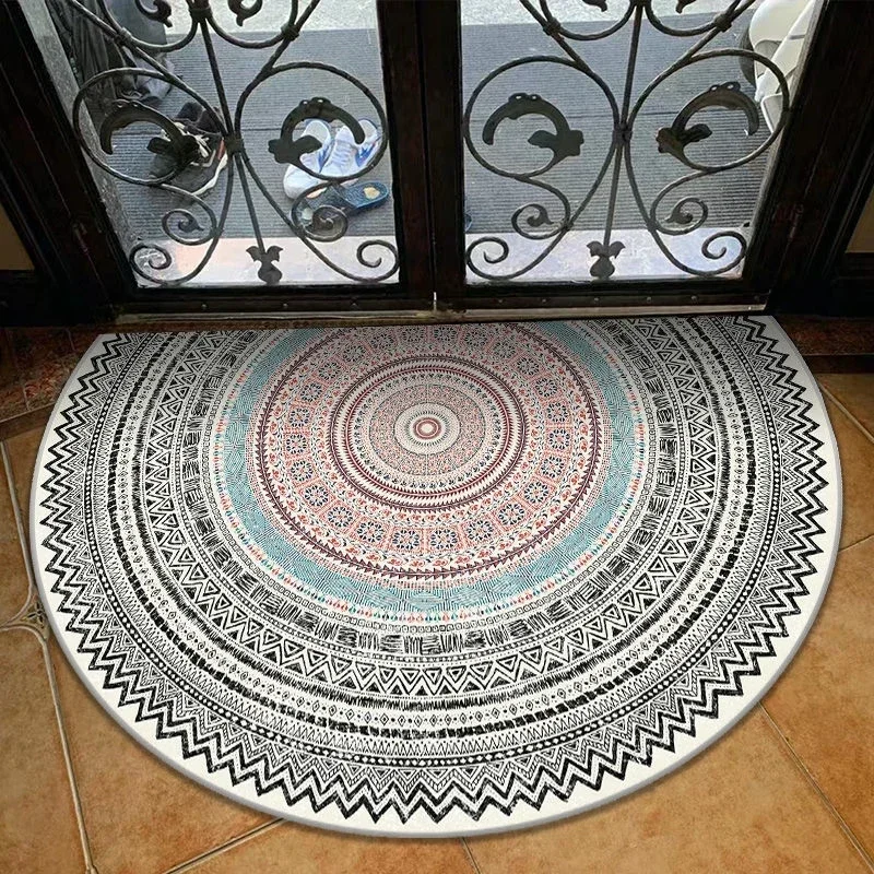 Ethnic Semicircle Bohemia Entrance Doormats Anti-Slip Bath Mat Soft Geometric Home Decor Welcome Floor Mats Carpet Bedroom Rugs floor mat non slip mat door mat fun doormat carpet mat