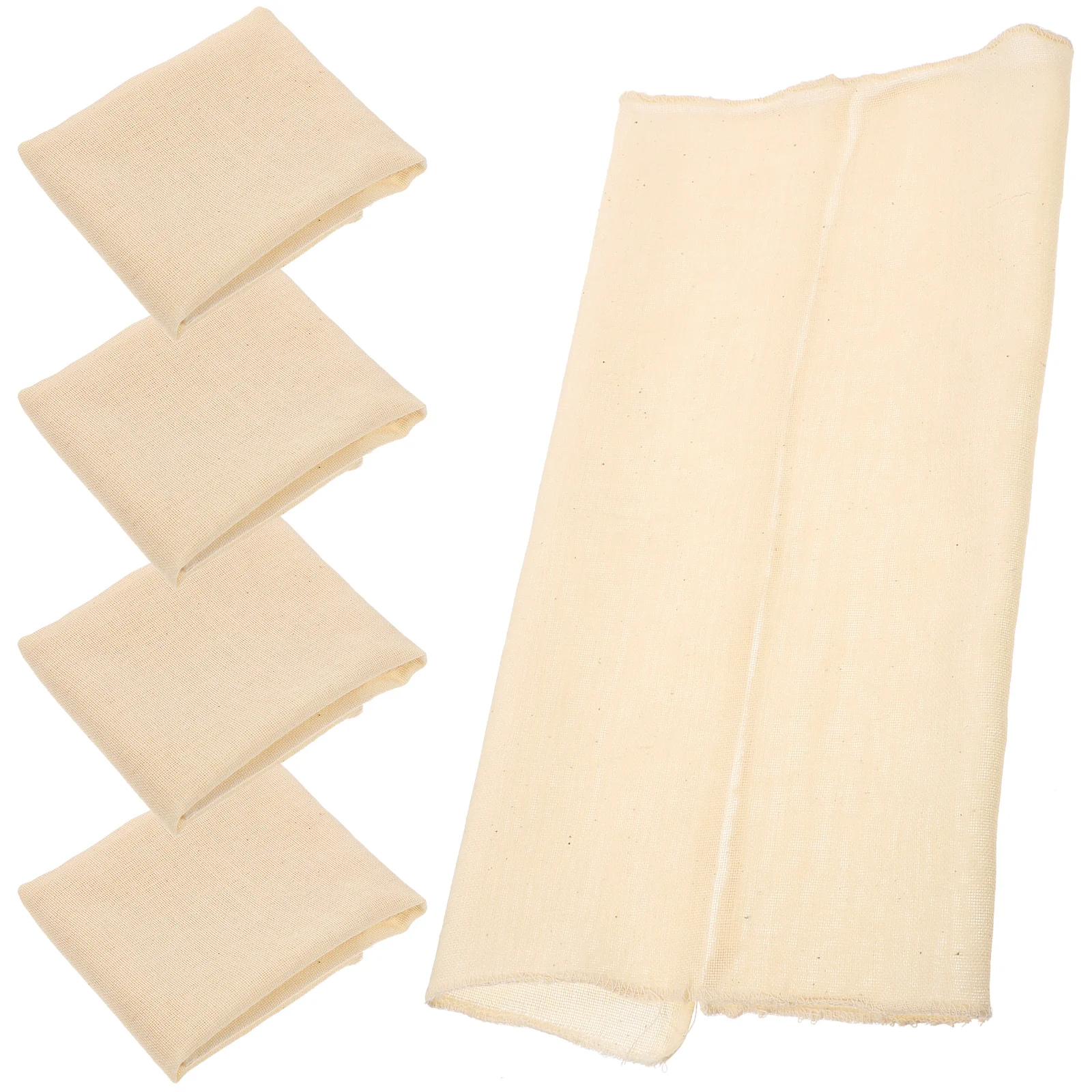 5 Pcs Tofu Cloth Cheesecloth Reusable Cotton Fabric Organic Milk Bag Ultra Fine Mesh Strainer