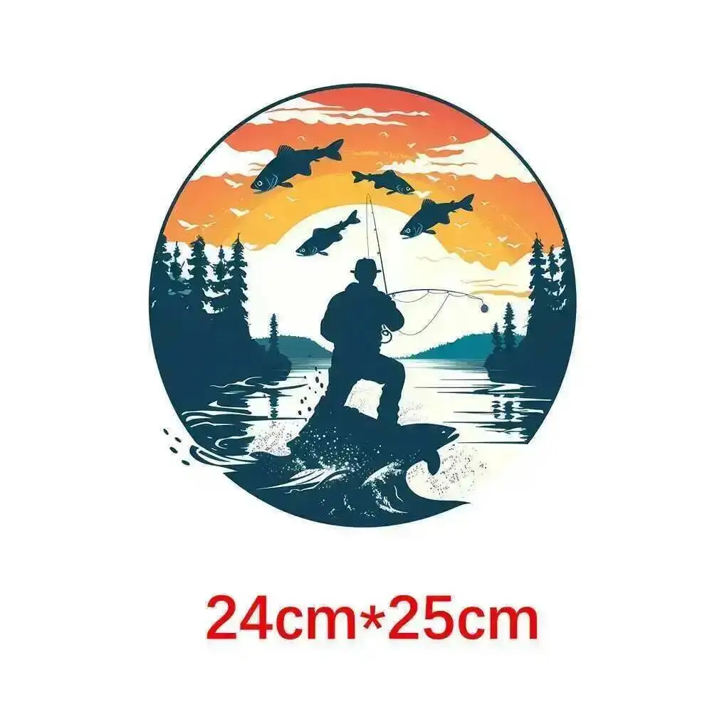 야외 스포츠 다리미 온 열 전달 스티커, 다림질 이동, 의류 DIY 의류 아플리케, 25cm