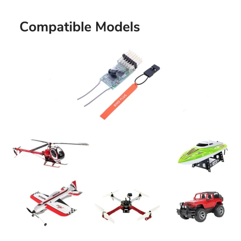 รูปสินค้า รับสัญญาณไร้สาย 6 ช่อง 2.4GHz สำหรับโดรนและเฮลิคอปเตอร์ RC
