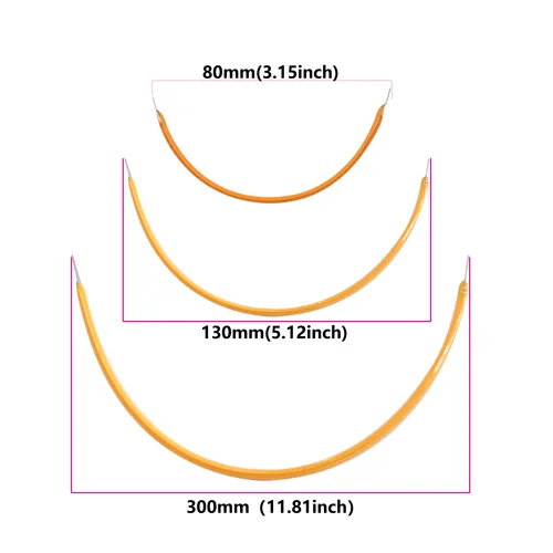 LED 에디슨 전구 램프 부품, LED 필라멘트, 전구 액세서리, 레드 블루, 다이오드, 3V, 60mm, 80mm, 95mm, 130mm, 145mm, 185mm, 260mm, 300mm, 1 개 4