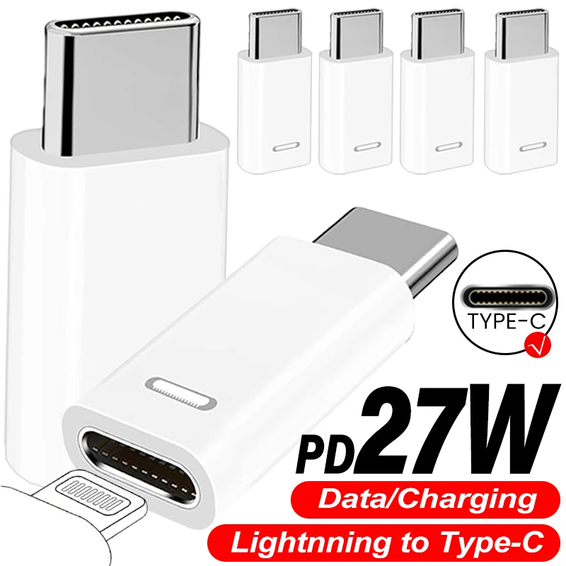 Adaptateur Lightning femelle vers Type C mâle, pour iPhone 17 16 15 Samsung, convertisseurs de charge USB C, convertisseur IOS vers Type C, 5 à 1 pièces