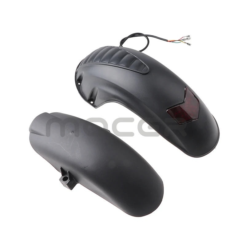 

8inch 10inch Widened Motorcycle Mudguards Electric Scooter Accessory with Rear Brake Light Universal Modified Part for KUGOO M4