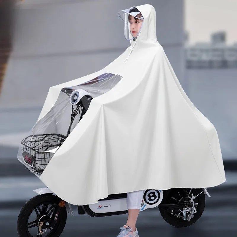 Motorcycle Riding Raincoat Waterproof New Full-body Raincoat for Men and Women Increased Thickened Adult Poncho