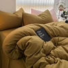 Cozy Bedding Set 3Pcs,1 Duvet Cover with Zipper Closure,2 Pillowcases,Solid Color,Super Soft, Machine Washable, Colorfast 1