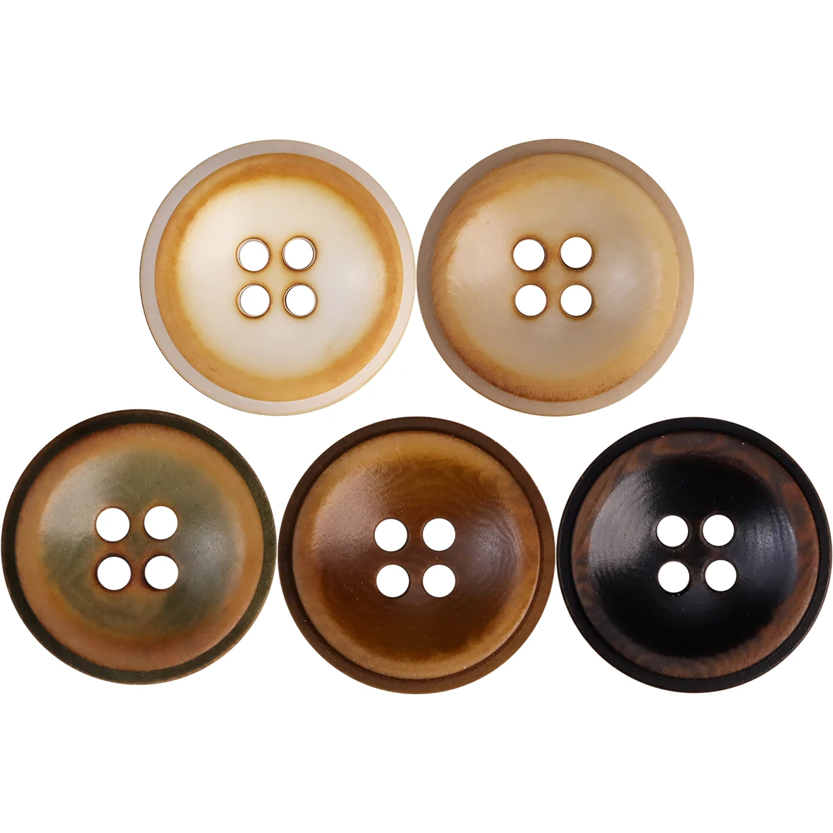 Retro Style New Corozo Fruit Buttons For Clothing Dress Shirt White Black Beige Green Sewing Accessories Coat Jacket Blazer 5