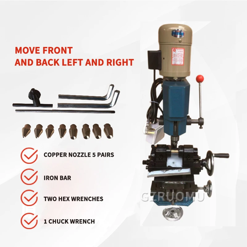RED Stone Pearl Drilling Machine - 120W 220V Jewelry Making Equipment, Powerful