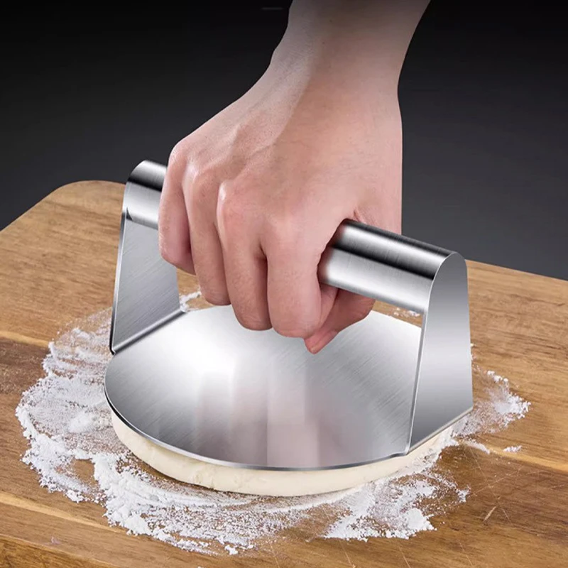 Stainless Steel round Hamburger Meat Press Steak Hand Patty Press Kitchen Tool Hamburger Press Maker Hamburger Press