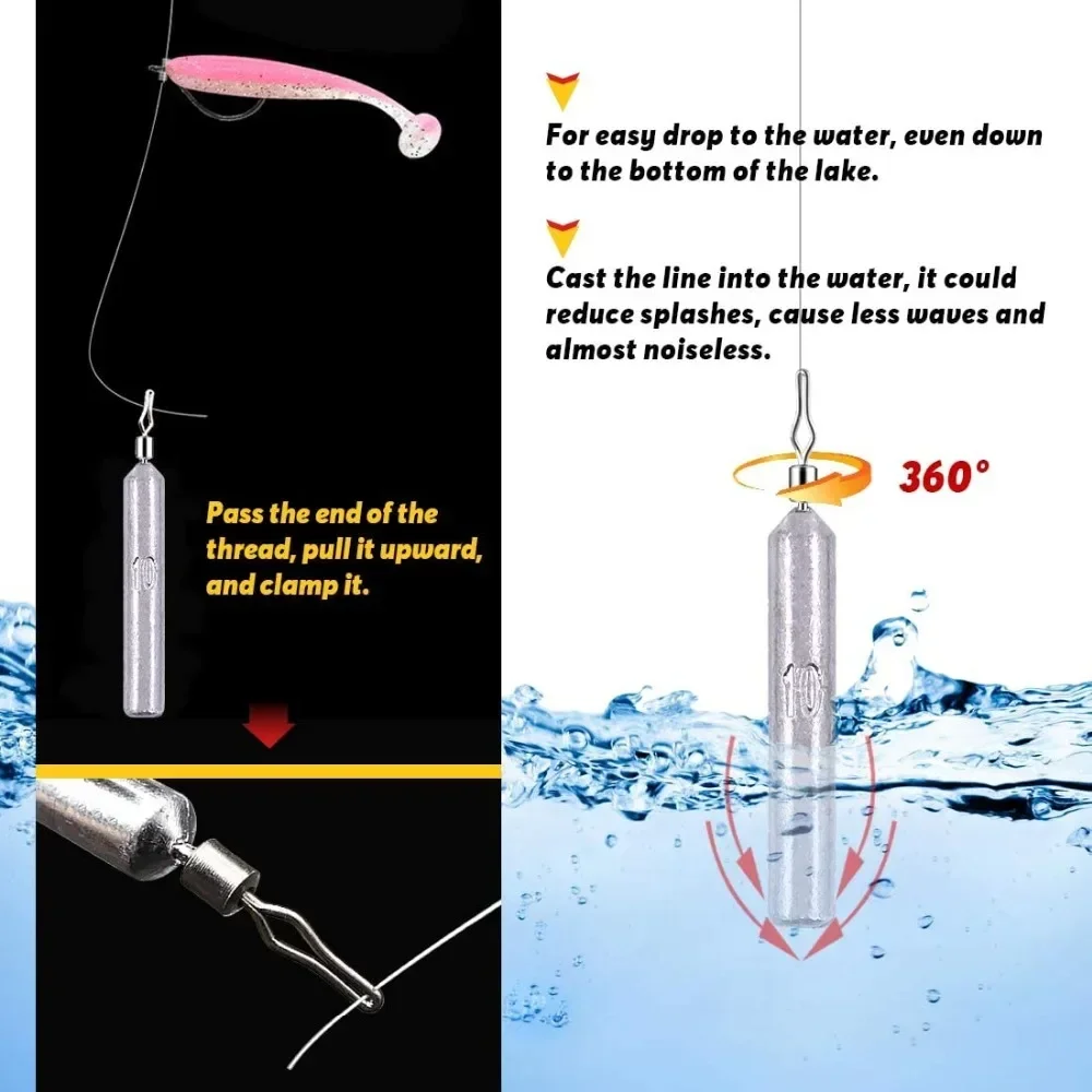 Fishing Counterweight Sinker Fishing Accessories Fishing Tackle 5pcs/10pcs 3.5g 5g 7g 10g 14g 20g Fishing Sinker Drop Shot Weight Sinkers Fishing Tackle Accessories