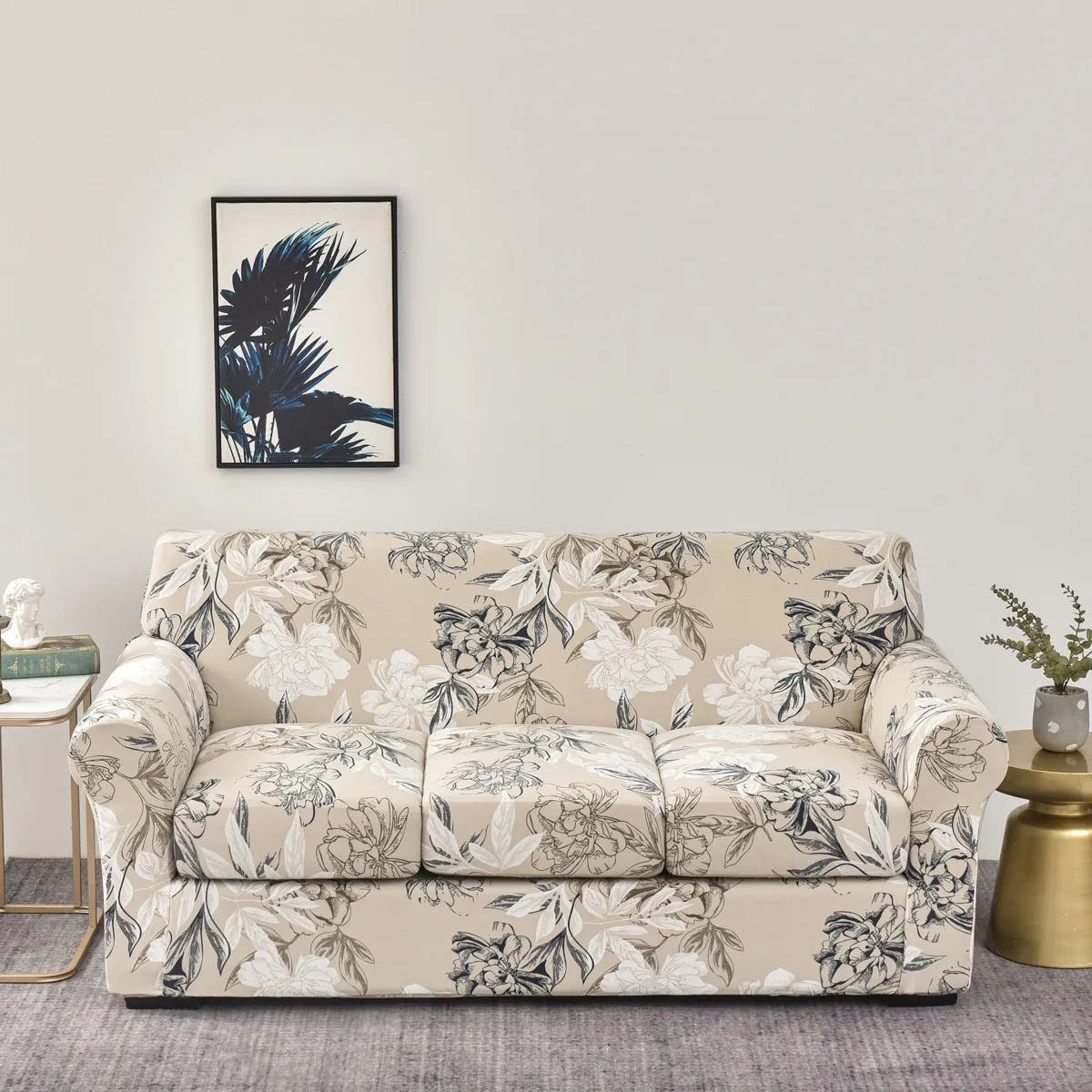 Elastic All Inclusive Sofa Cover Protective Cover Single, Two, Three Seat Cushion Split Sofa Cover Universal For All Seasons 4