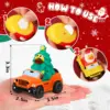 24 Pcs Christmas Jeep Ducks Rubber Ducks, 3.5 Inch Jeep Ducks for Ducking, Jeeps Suitable for 2 Inch Ducks, 12 Christmas Rubber 5