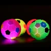 Pet Dog Toy Ball Tpr Tri-Color Light Up Elastic Small Dog Flash Pet Training Interactive Throwing Dog Ball 4