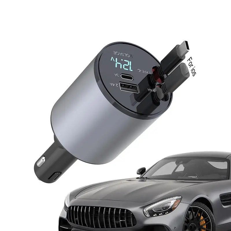 

Автомобильное зарядное устройство USB 100 Вт, адаптер для быстрой зарядки телефона, зарядное устройство для телефона, автомобильный адаптер, гнездо USB для зарядки