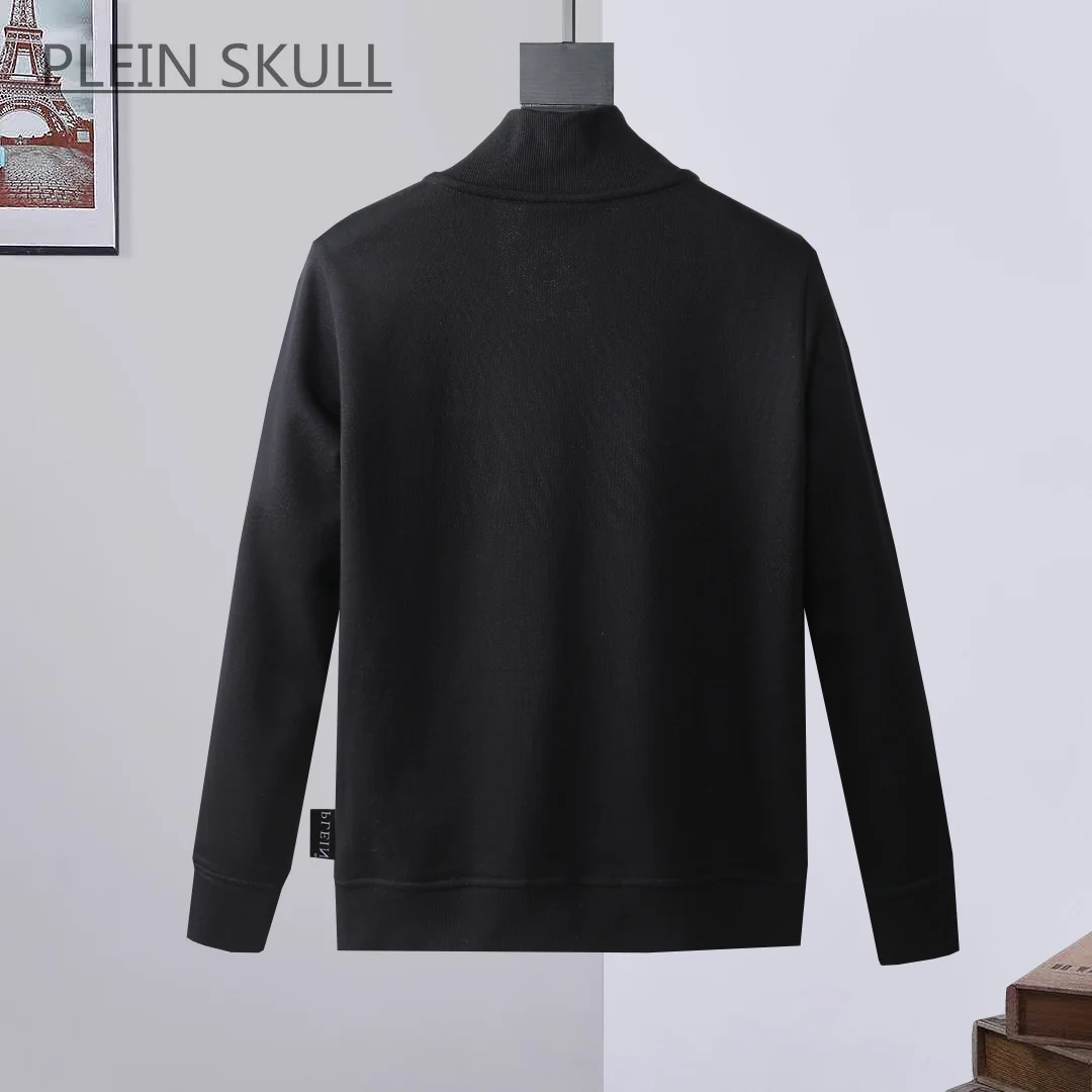 Plein Skull Spring and Autumn Round Neck Suit Men's Casual Daily Coat Casual Pants Hip Hop Party Suit Luxury Brand M-XXXL 3