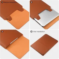 Étui en cuir pour ordinateur portable, support réglable, pour Macbook Air 13 14 15 16 pouces M5 M4 M3 M2 puce Mac Book Pro, housse pour tapis de souris 6